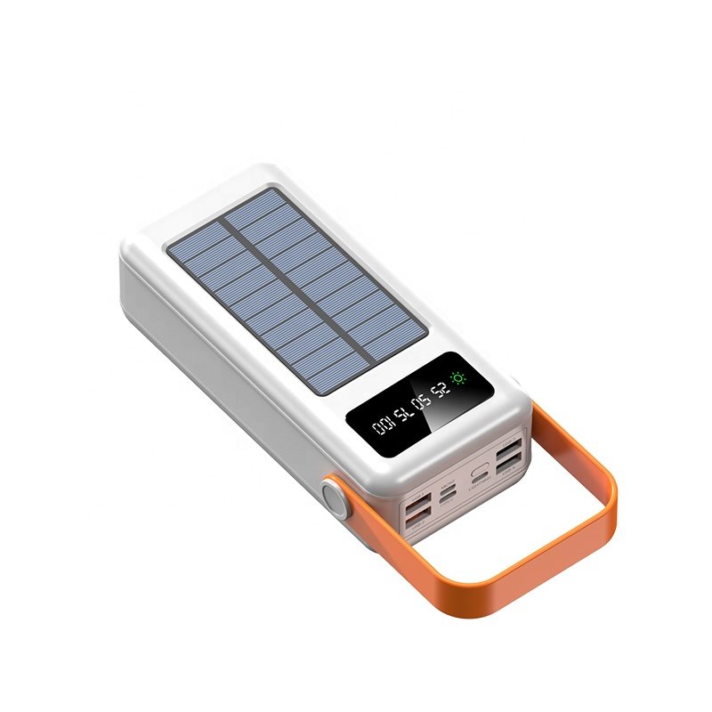 2024 Trendy 40000mAh Polymer Digital Power Bank with 4 USB Cables Portable Backup Charger for Laptop Computer US Socket Standard