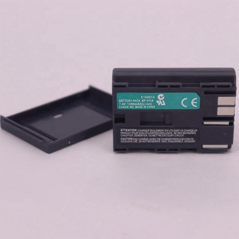 Camera battery BP-511A lithium battery is suitable for SLR cameras 5D 10D 50D 300D G1 G2 Pro1 and other digital cameras BP511A