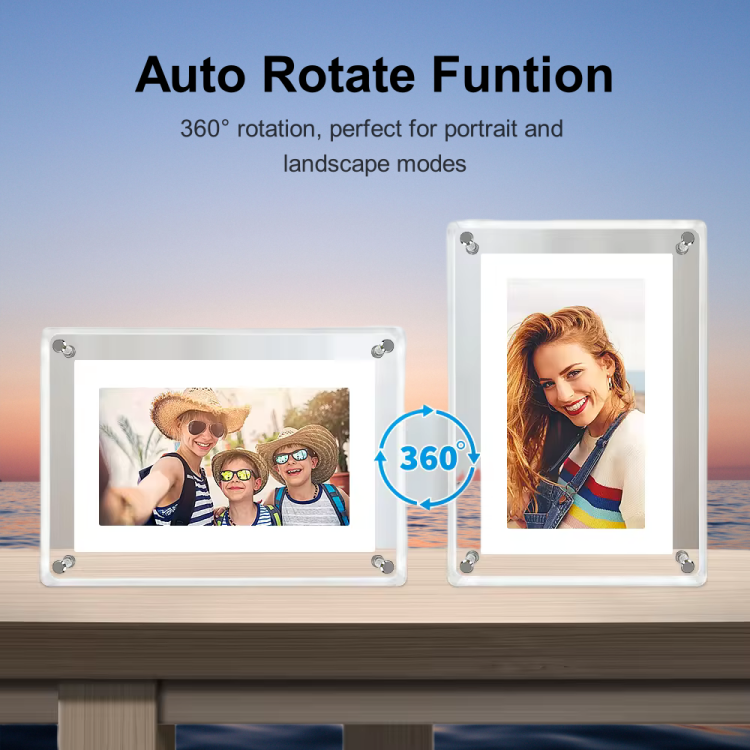 10.1'' digital video album Wifi-Enabled Acrylic digit frame Built-in battery relive moments