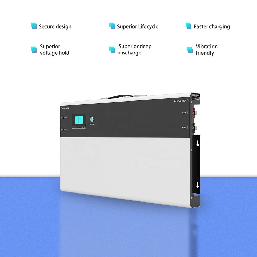 Delong brand in stock design ultra-thin wall-mounted slimline 12v 200ah lithium ion Lifepo4 deep cycle battery
