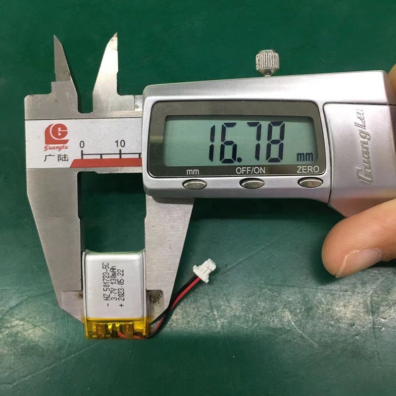 Top quality high rate battery 501723 3.7v lipo 130mah 160mAh lithium battery 3C discharge