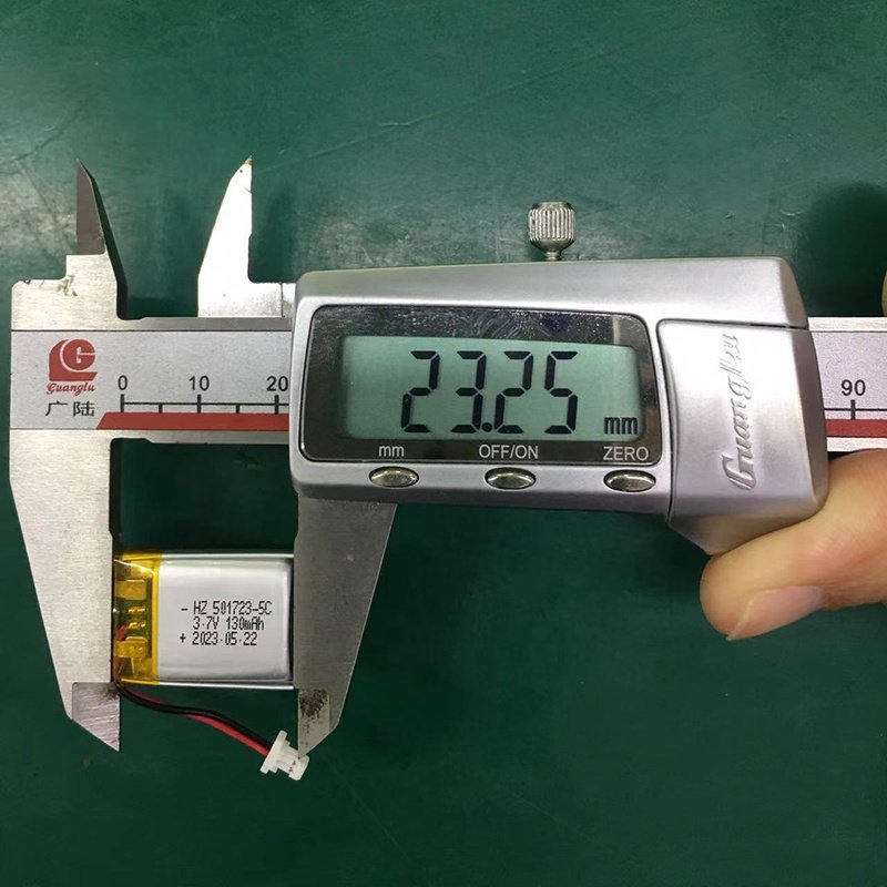 Top quality high rate battery 501723 3.7v lipo 130mah 160mAh lithium battery 3C discharge