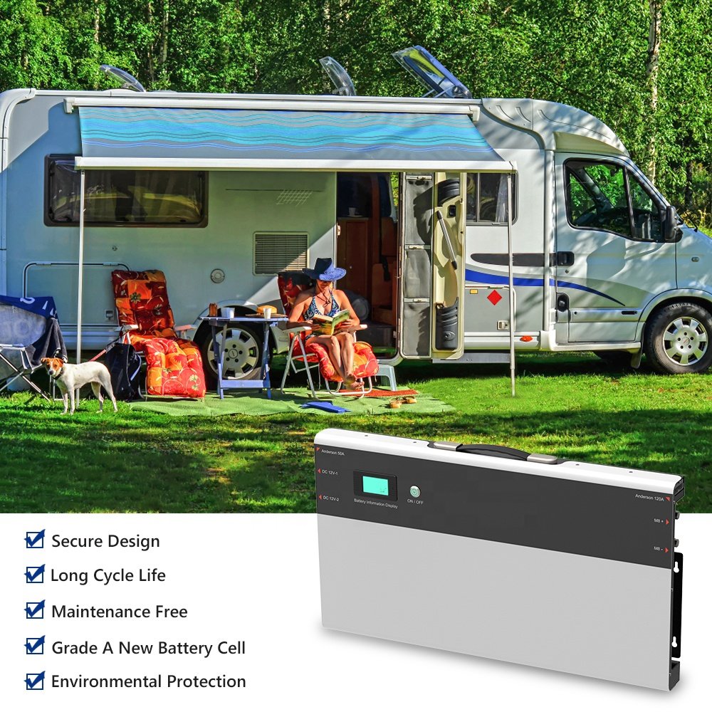 Delongtop Lithium LiFePO4 Batteries Slimline 100Ah 200Ah 12V With Quality A-grade Prismatic Cells