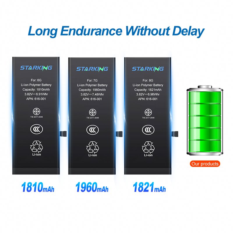 Direct Sales Rechargeable 2900mah Digital Batterie Mobile Phone Battery For Iphone 6 7 7plus 8