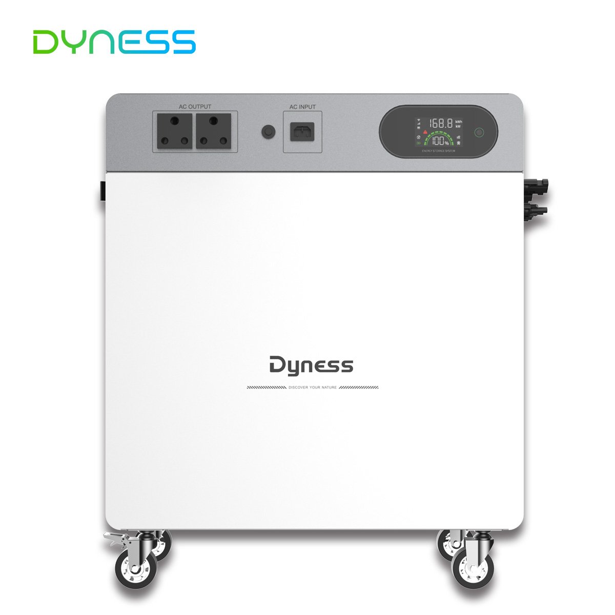 Dyness All in one 5 year warranty 5kw System Off Grid Solar Kit 2400w Dual Mppt 4.8kwh lifepo4 battery for home with wheel