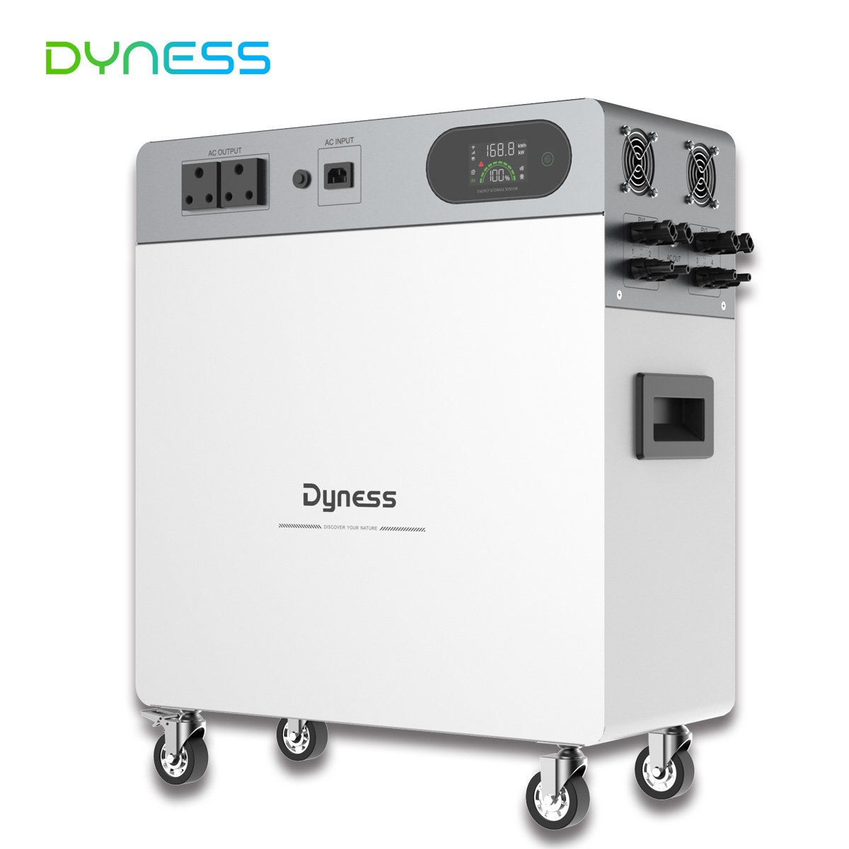 Dyness All in one 5 year warranty 5kw System Off Grid Solar Kit 2400w Dual Mppt 4.8kwh lifepo4 battery for home with wheel