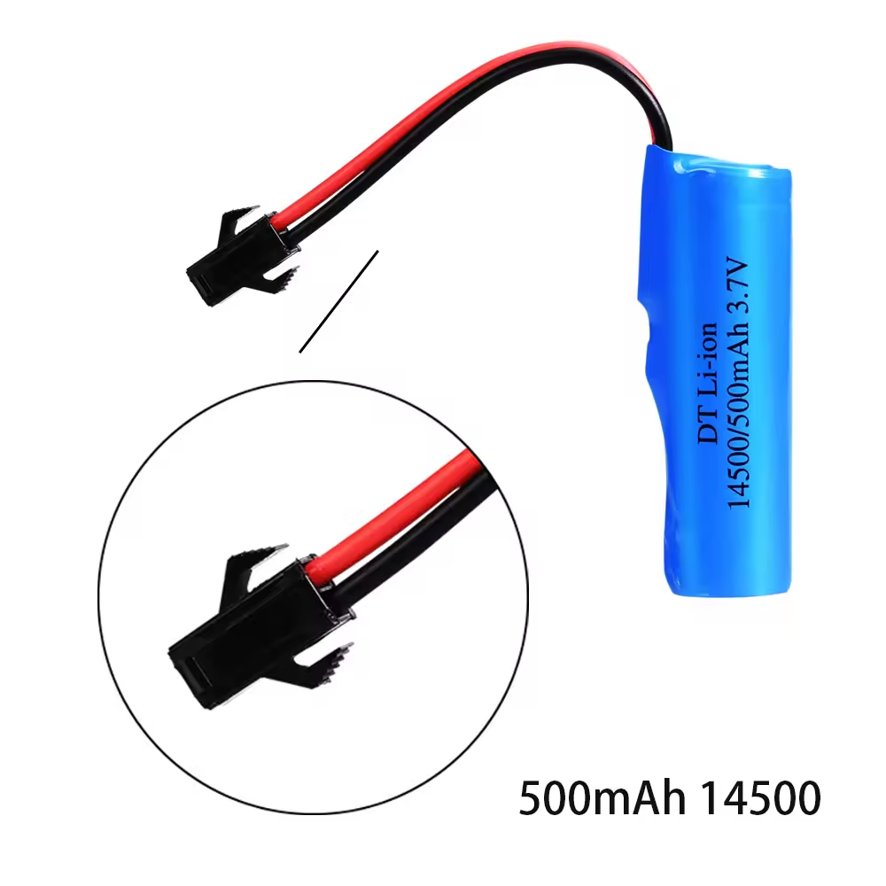 Sm Lithium Battery Rechargeable Li-ion Battery SM-2P 500mah 14500 7.4v Battery Toys Parts 2200