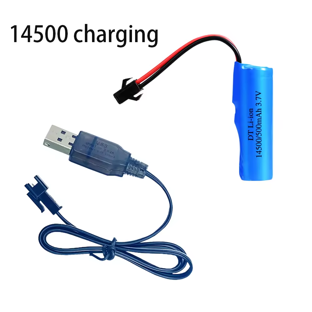 Sm Lithium Battery Rechargeable Li-ion Battery SM-2P 500mah 14500 7.4v Battery Toys Parts 2200