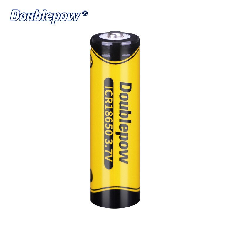 Doublepow 18650 3.7V 1200mAh Rechargeable Lithium Ion Battery 18650 Cylinder battery Cells 3.2V for Consumer Electronics