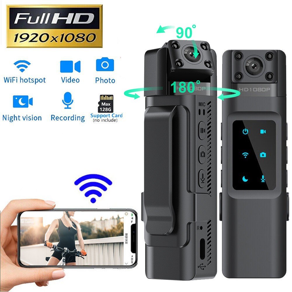 Hd Bodycam Video Recorder1080P Camera waterproof Multifunctional Diving Auto Tracking Action And Sports Camera Video Recorde