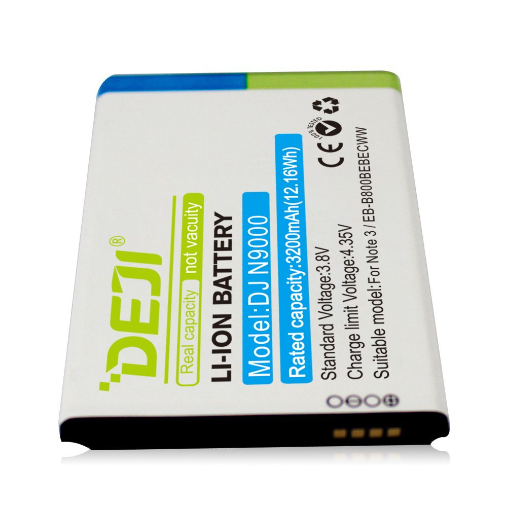 DEJI N9000 N9002 N9006 N9005 N9008 N909 N9009 N90A Digital Batteries For Samsung Galaxy Note 3 B800BC phone with a big battery