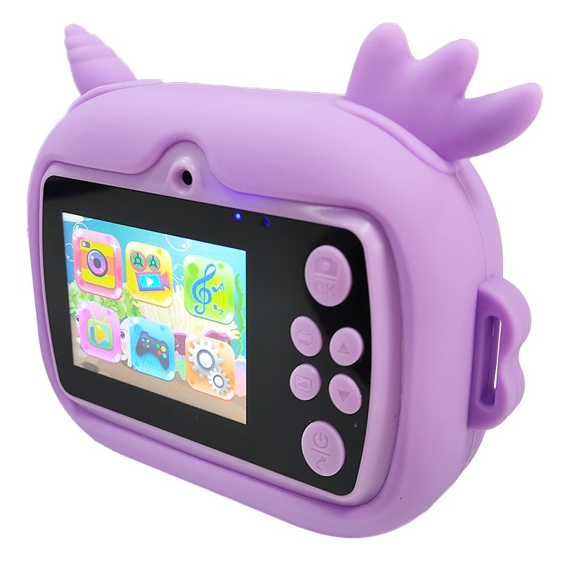 Children's printing camera 1200mAh handheld material printing camera high-definition digital camera 2.4-inch definition screen