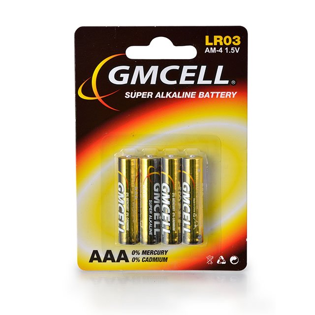 GMCELL Cheap Price alkaline battery aaa 1.5v lr03 am4 cell battery wholesale for kid toys