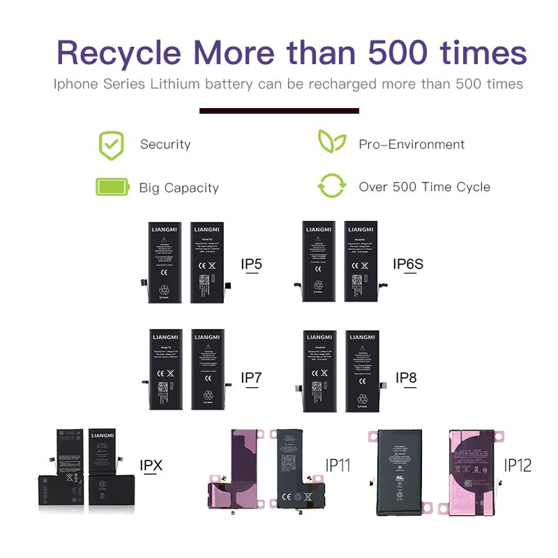 0 cycle NEW OEM Factory Wholesale Price Mobile Phone Battery for IP 6 6S 7 8 X 11 11Pro Max 12 Pro Max 13 14