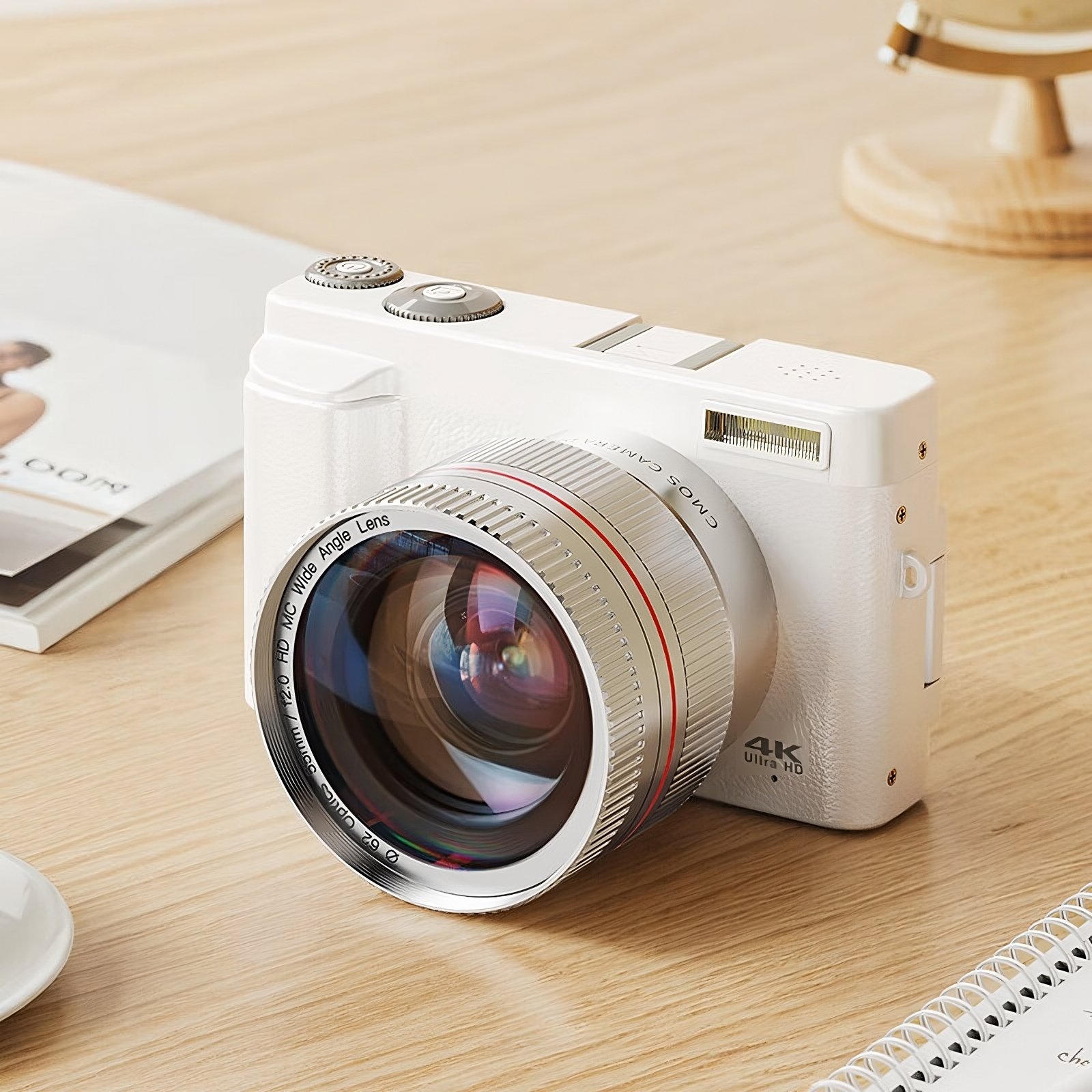 2024 DSLR DC 48MP 2.7k DSLR Professional Camera with 3.0 Inch IPS Rotating Screen Digital Camera