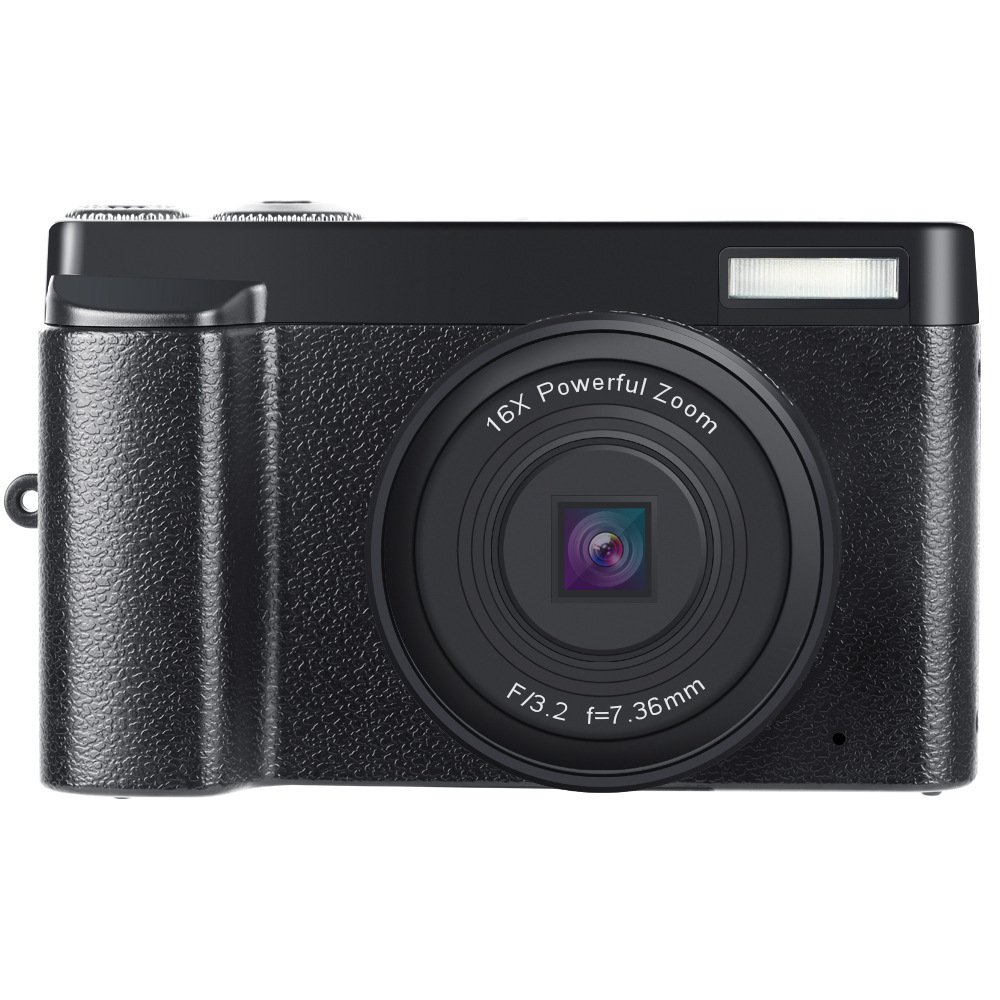Professional 16X Zoom Auto Focus 48MP Compact 4K HD Photo Video Digital Cameras Vlogger Camera With Flip Screen