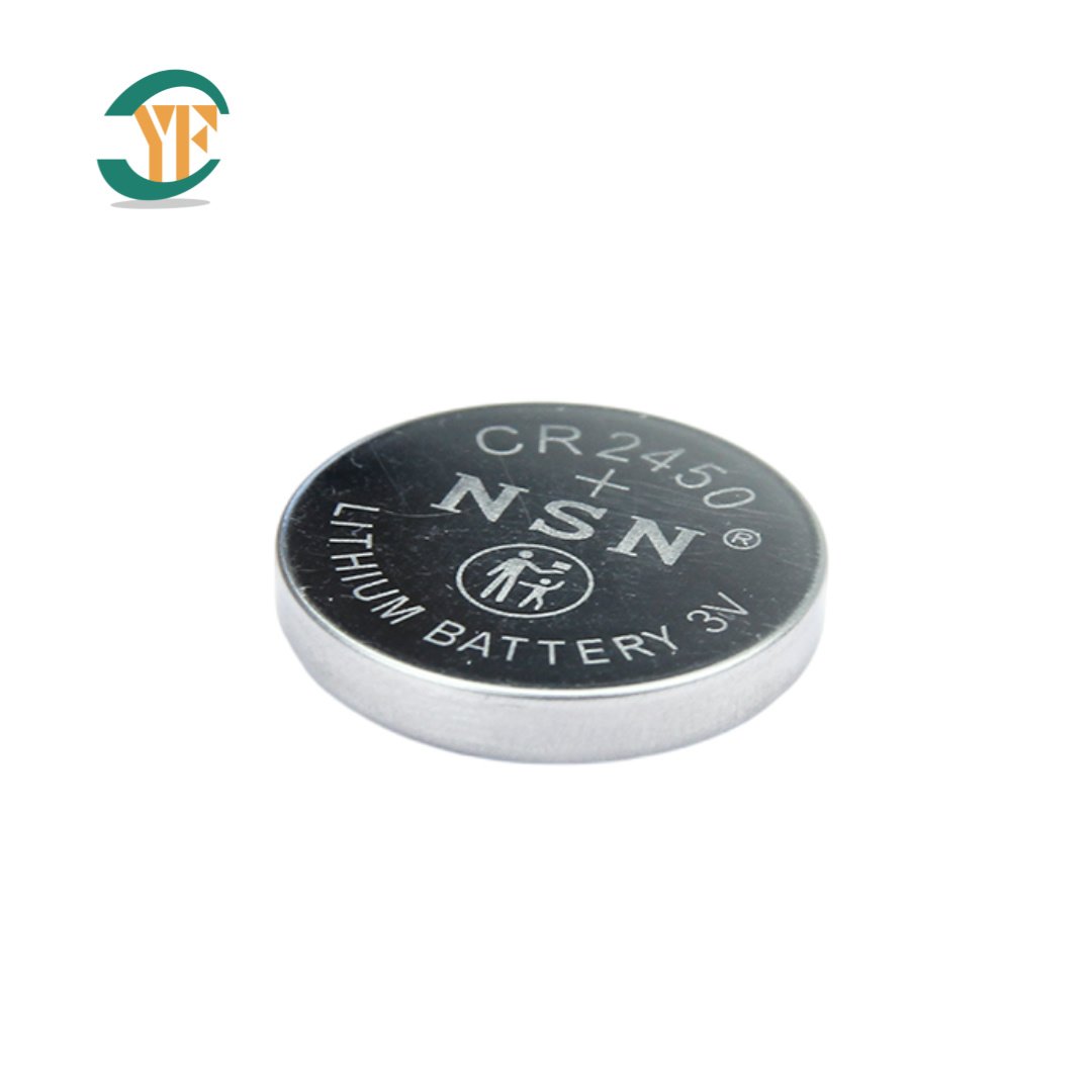 NSN CR2450 3V Lithium Coin Cell Battery Round Primary Lithium Manganese Dioxide Button for Digit Price Labels & Toys