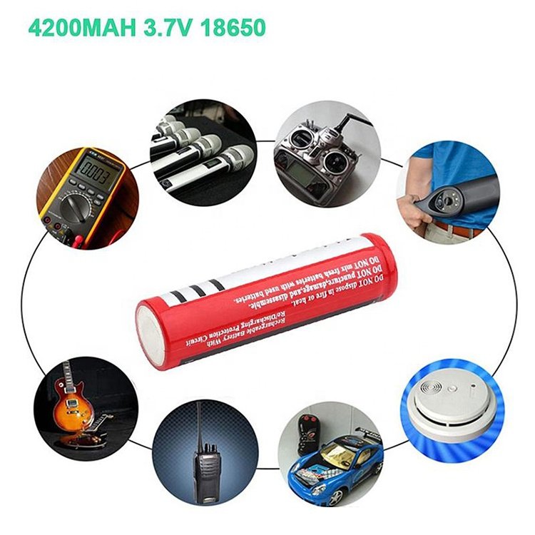 ultrafire battery 18650 4200mAh 3.7V Li-ion Rechargeable Battery High Capacity LED Flashlight Digital Camera