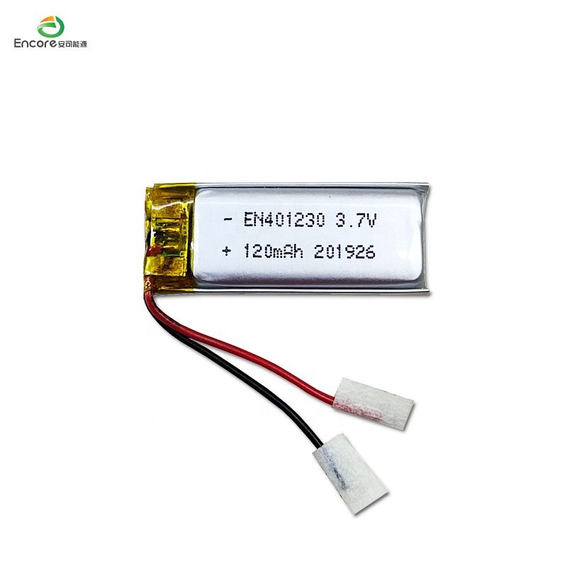 3,7 v 125mah batterie 401230 37v lithium polymer rechargeable lipo battery