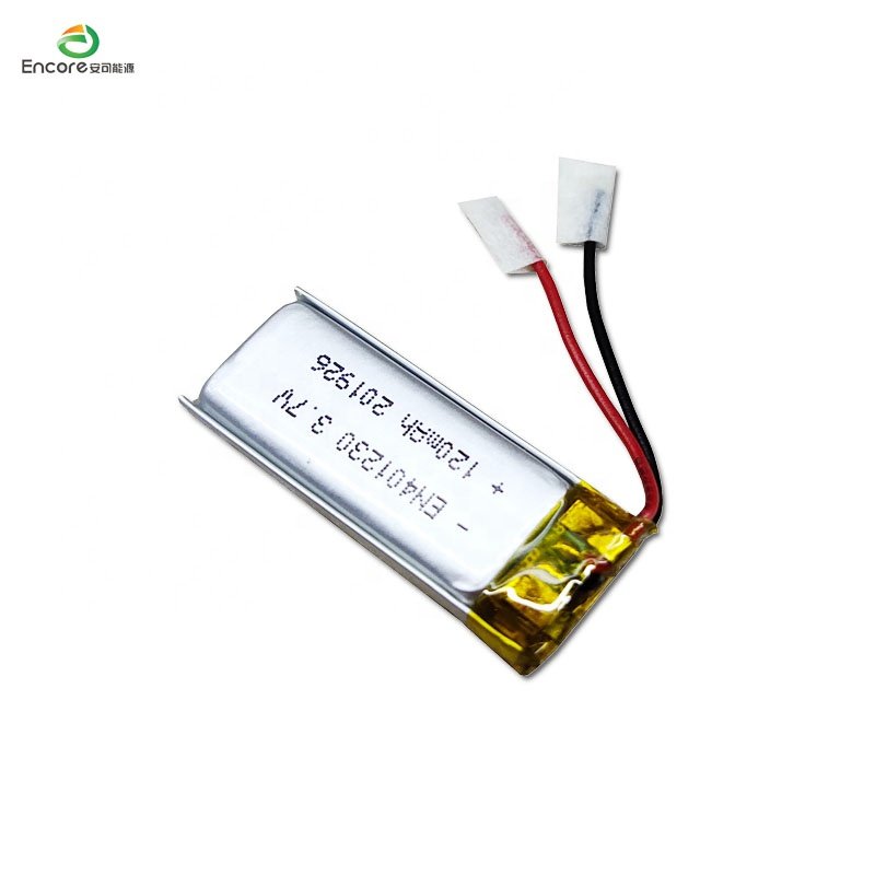 3,7 v 125mah batterie 401230 37v lithium polymer rechargeable lipo battery
