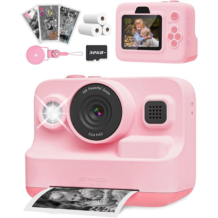 Cheapest Instant Camera Big Battery Capacity Toy Gifts Digital Camera Game Music Video Recorder with Flash Light