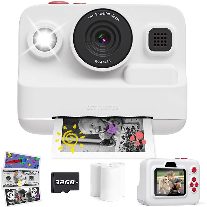 Cheapest Instant Camera Big Battery Capacity Toy Gifts Digital Camera Game Music Video Recorder with Flash Light