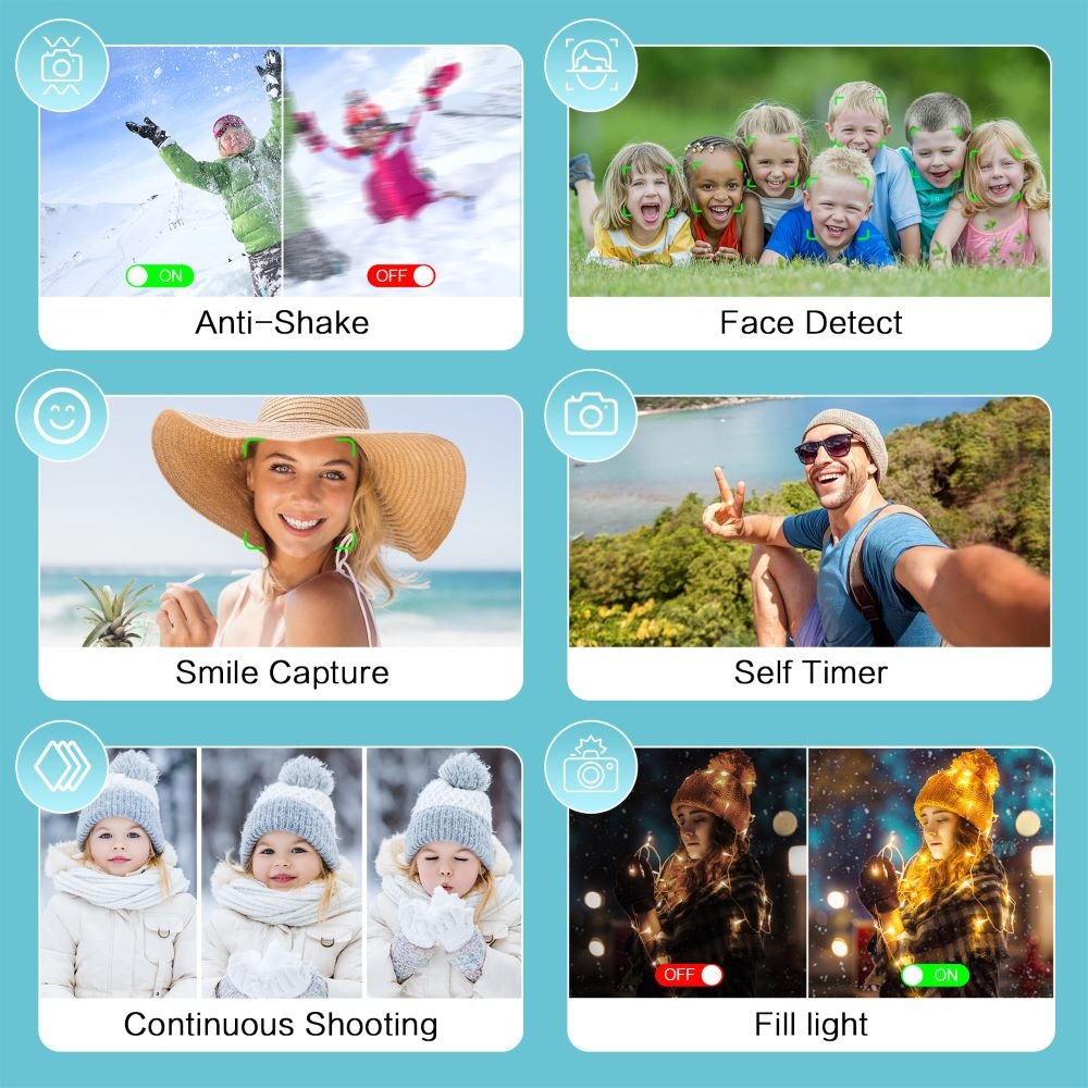 Video digital camera 48 million entry-level high-definition pixel camera compact and convenient travel mini dslr camera