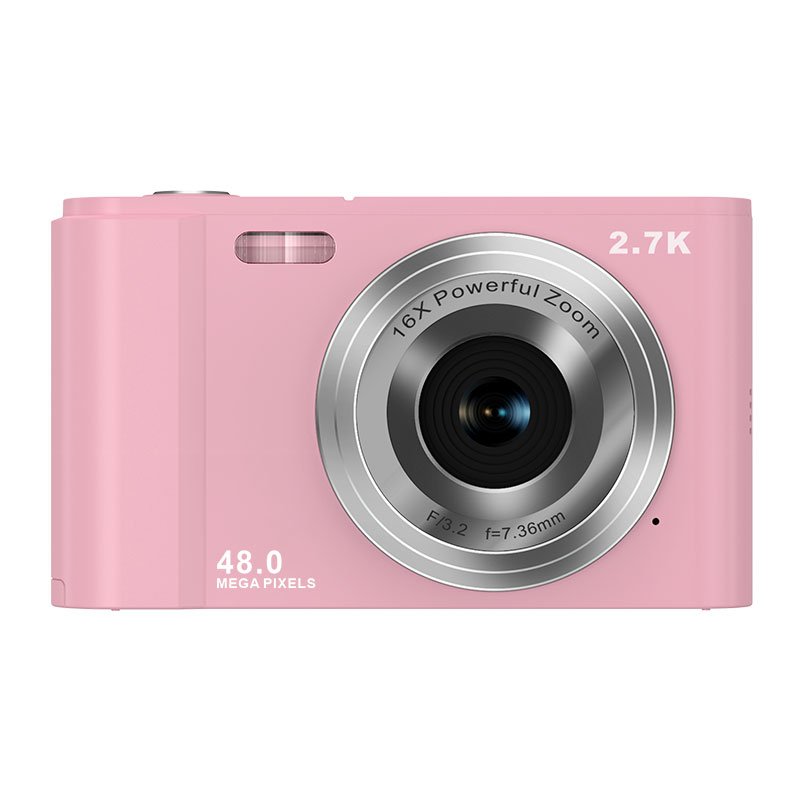 Latest 48 Mega Pixels Pink Black Sliver Point and Shoot 16X Zoom Digital Camera Web With LED light