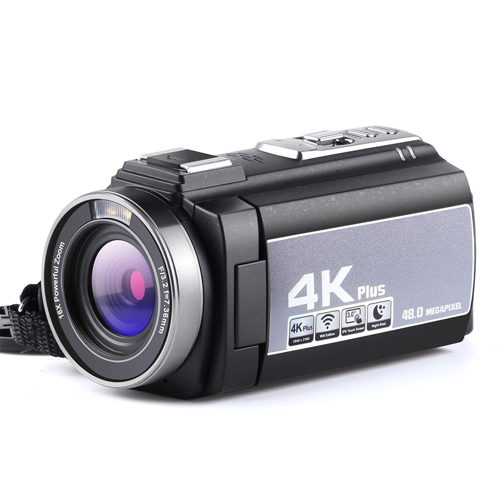 4K HD Digital Camcorder Zoom Handheld Shooting Electronic Anti-Shake Video Camera Outdoor Sports DV Camcorder Wi-Fi Photography