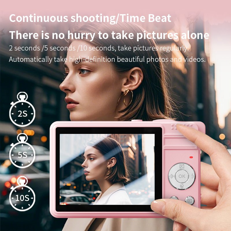 Hot 4k digital camera 2.8inch 800mah adult and young people students cheap video photo camera for Christmas