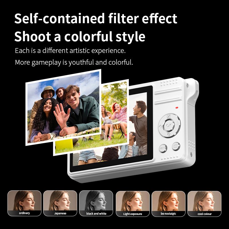 Hot 4k digital camera 2.8inch 800mah adult and young people students cheap video photo camera for Christmas