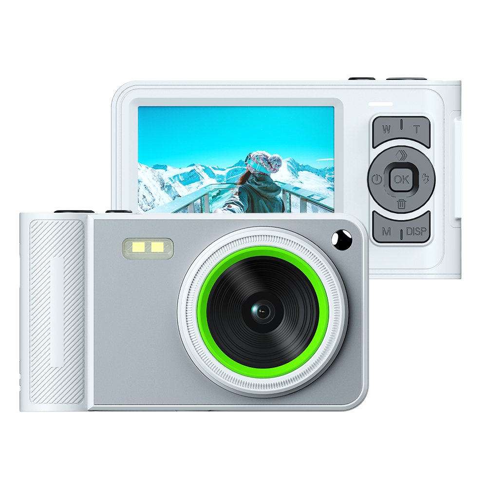 Compact Digital Camera FHD 1080P 50MP 2.8-Inch LCD Screen Anti Shake Portable Rechargeable Video Recorder
