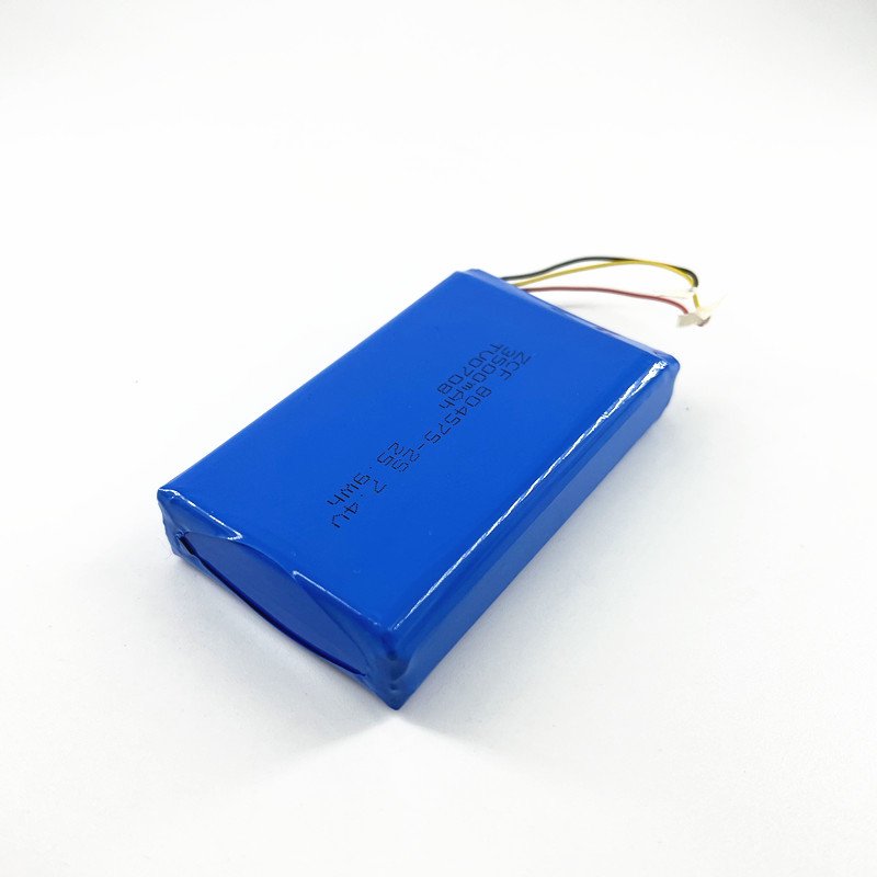 ZCF804575-2S 3500mAh 7.4V Rechargeable Lithium Ion Polymer Battery for Digital Mobile Radio DMR dPMR Wireless Camera