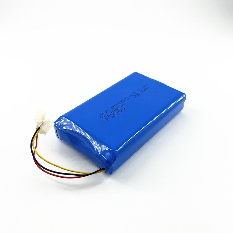 ZCF804575-2S 3500mAh 7.4V Rechargeable Lithium Ion Polymer Battery for Digital Mobile Radio DMR dPMR Wireless Camera