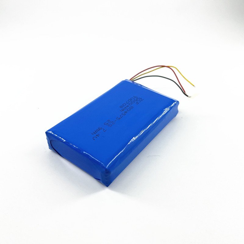 ZCF804575-2S 3500mAh 7.4V Rechargeable Lithium Ion Polymer Battery for Digital Mobile Radio DMR dPMR Wireless Camera