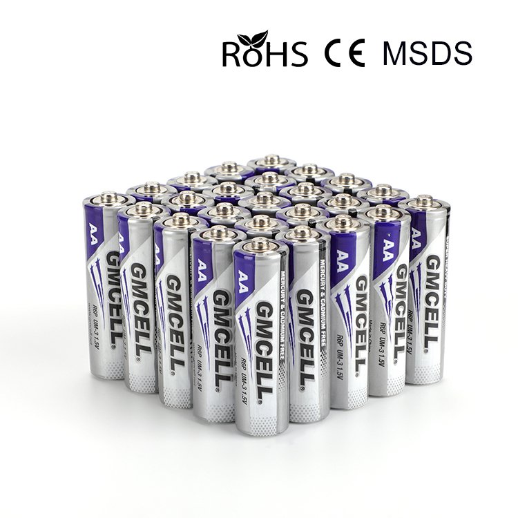 GMCELL Top Quality Hot Sale 1.5v Heavy Duty Battery r6 r6p aa Size UM3 Zinc Carbon Dry Batteries