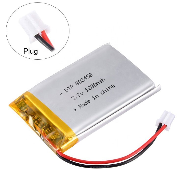 Lithium ion Polymer Battery 1800mAh DTP803450 3.7v li-polymer kc battery