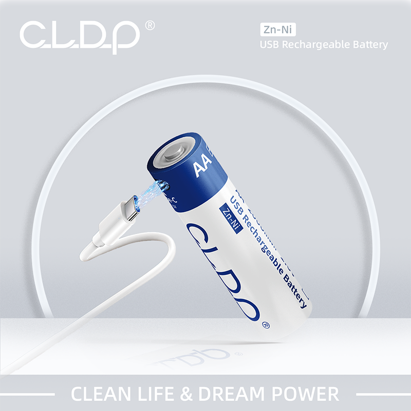 CLDP brand 1.6V double A triple A AA battery more powerful and easy to use USB Type-c port charging AAA rechargeable battery