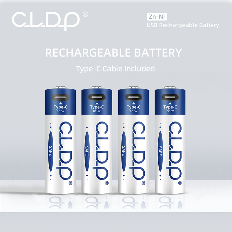 CLDP brand 1.6V double A triple A AA battery more powerful and easy to use USB Type-c port charging AAA rechargeable battery