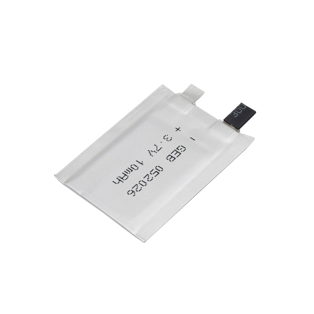 GEB052026 Ultra Thin Lipo Battery Cell 052026 Battery Flat 3.7v 10mah Rechargeable Lithium Polymer Li-ion Batteries