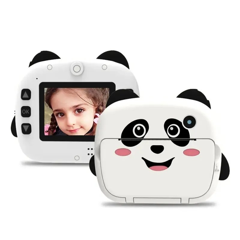 Portable mini kids camera instant printing selfie camera with photo paper children's camera digital zoom