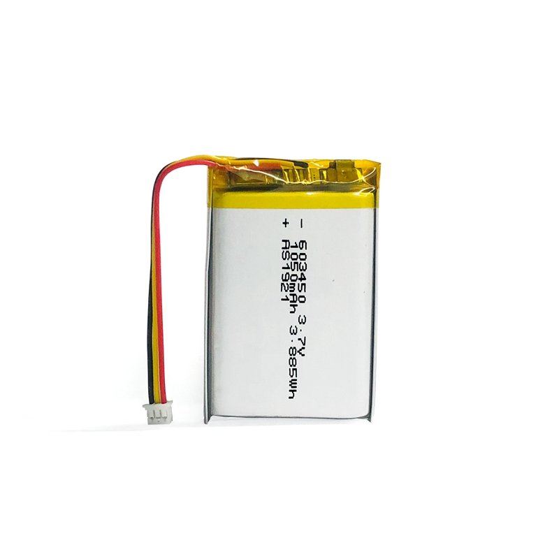 Top selling! Rechargeable 603450 3.7v 1000mAh 1050mAh lithium polymer battery with UL/CB/CE for Wireless communication equipment