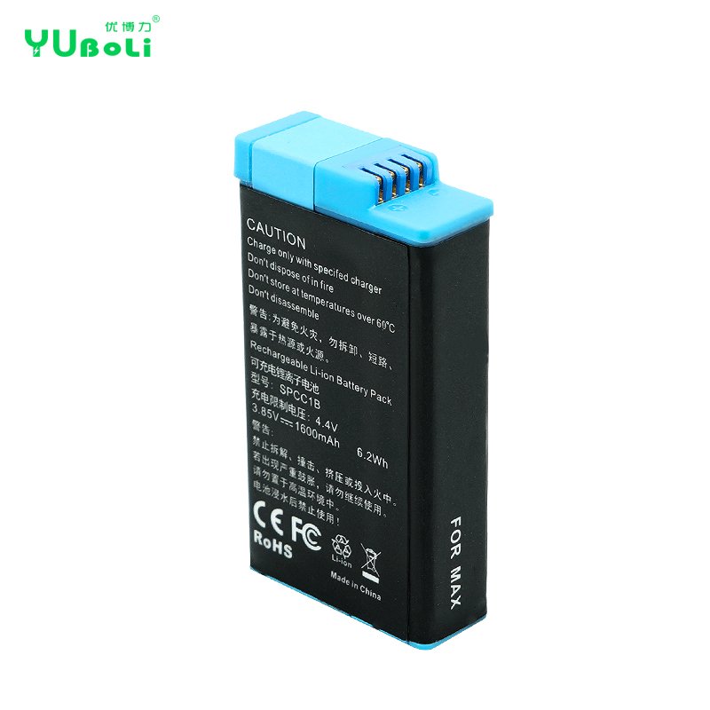OEM 1600mAh Rechargeable Lithium ion Batteries SPCC1B For Gopro Max 360 Camera Digital Batteries