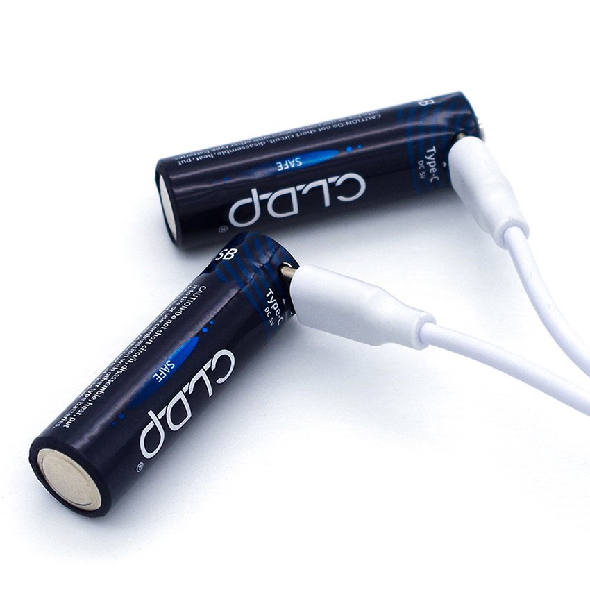 Oem Customized Nizn 1.6 Volt Aa Rechargeable battery 1.5v batteries With Usb-c Cable Packed 2pcs 4pcs