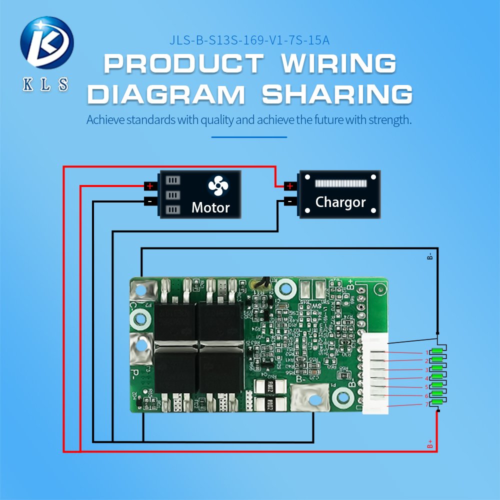 KLS Lto Bms 10s 24v Battery Management System For 10 Cells Lithium Lto Battery Pack for Smart Healthcare