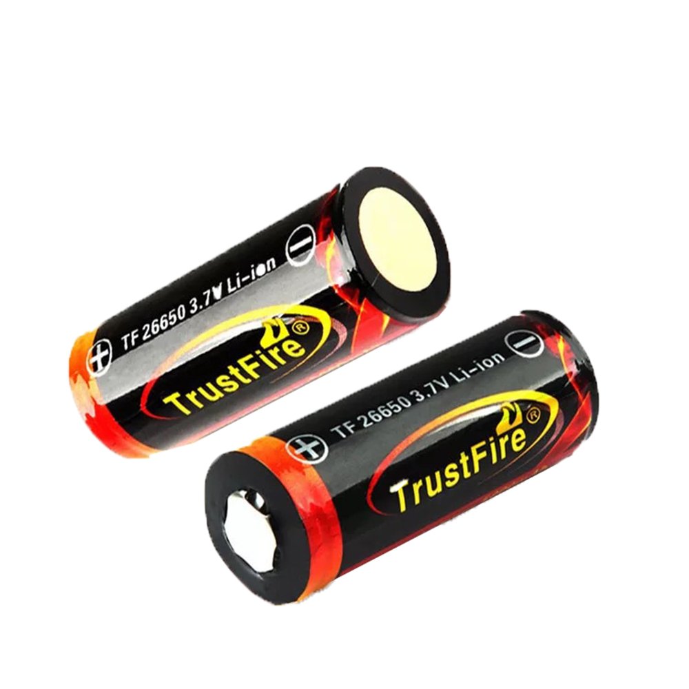 Brand New TrustFire 3.7V 5000mAh 26650 Rechargeable Protected Battery Cell Lithium Batteries with PCB