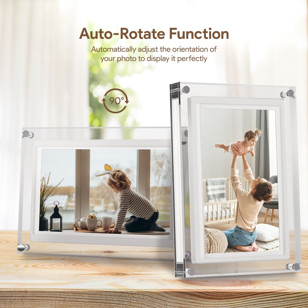 WIFI Digital Photo Frame 10.1 inch IPS FRAMEO 1080P IPS Touch Screen 32GB Memory Send Photo WiFi Cloud Picture Frame