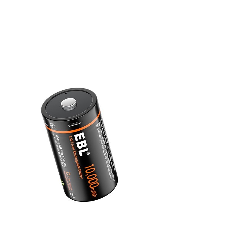 Best Selling 1.5V Rechargeable Lithium Baterai D size USB Battery 10000mWh USB Rechargeable Batteries