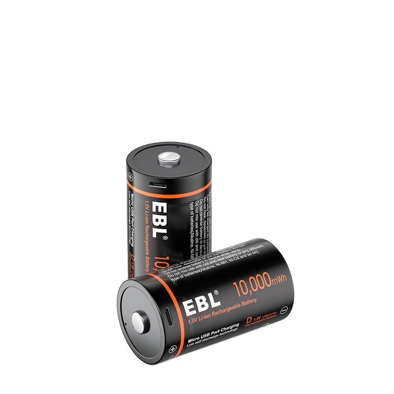 Best Selling 1.5V Rechargeable Lithium Baterai D size USB Battery 10000mWh USB Rechargeable Batteries