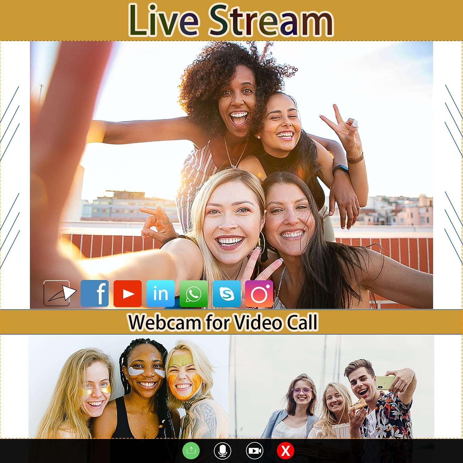 4K Digital Camera 16X Digital Zoom Vlogging Camera Video Camcorder Wide Angle Lens for YouTube